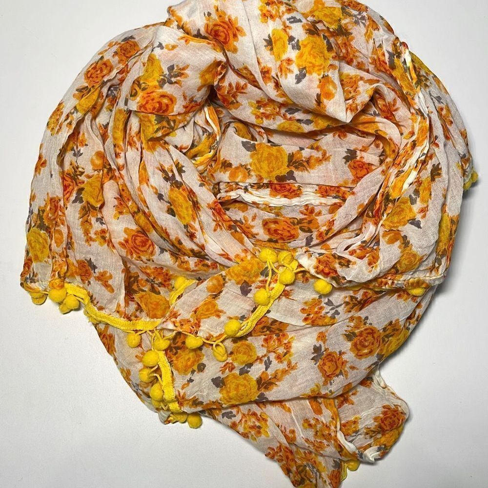 Bohemian Funky Floral Scarf